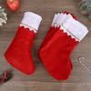 1-6pcs Christmas Stockings Stuffer Xmas Tree Home Fireplace Hanging Socks Gift Candy Bag 2026 New Year Party Decoration Supplies