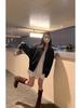 2025 Women's Retro Faux Leather Motorcycle Jacket - Short, Loose Fit with Zipper and Lapel