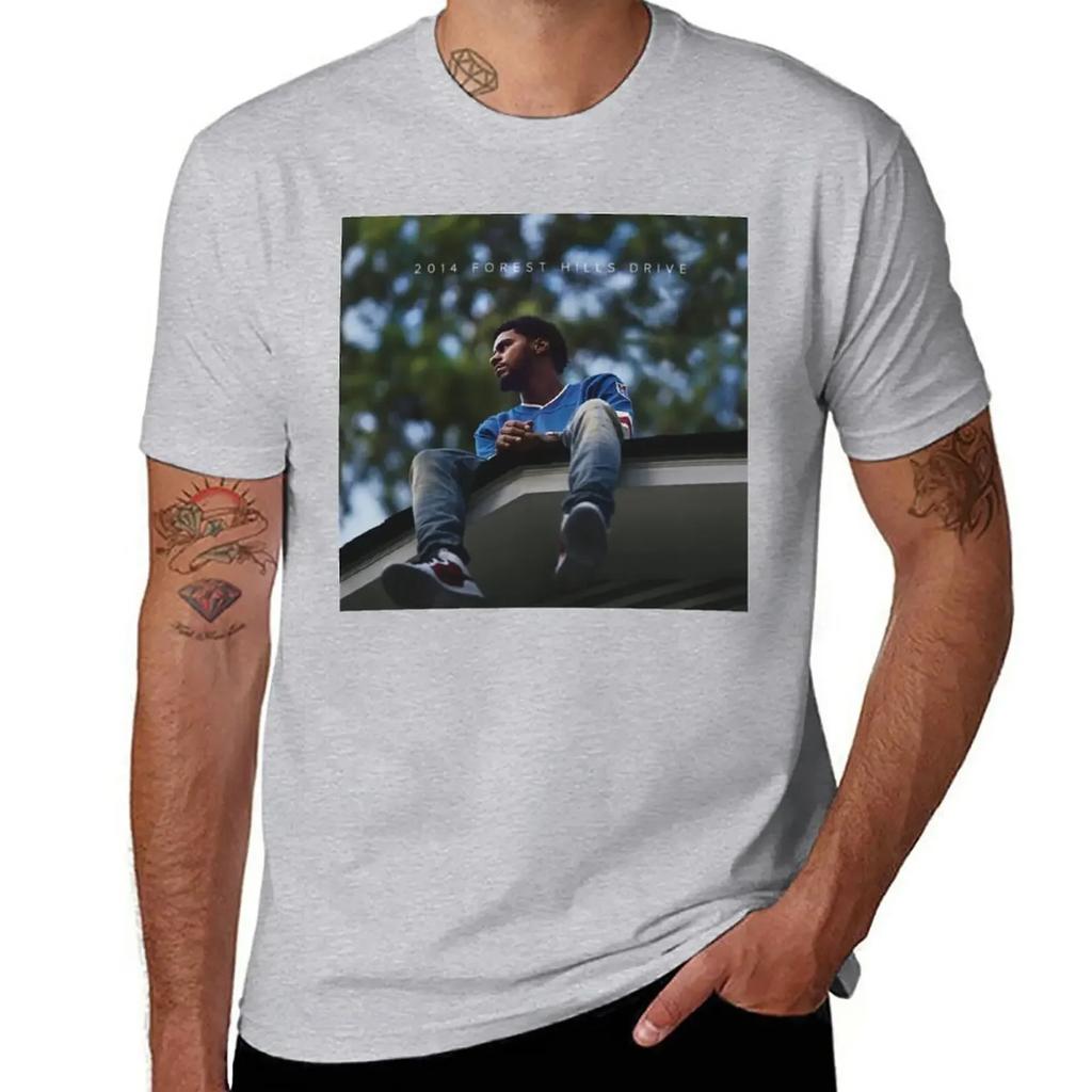 2014 Forest Hills Drive T-Shirt Quick-drying Tops Anime Clothes Big and Tall T Shirts for Men