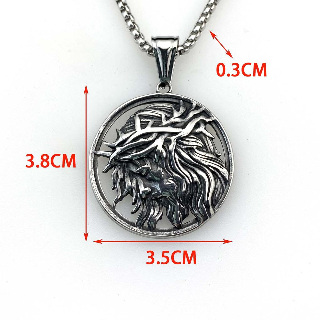 Halskette Retro Herren Farblos Punk-Stil Antike Griechische Mythologie Anhänger