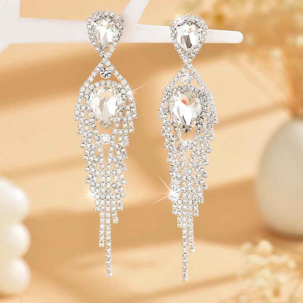 2 Pieces of Women's Trendy and Charming Zircon Earrings, Earrings, Travel, Carnival, Party, Holiday Dressing Gifts