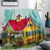 1pz Coperta in Flanella con Stampa Pippi Calzelunghe, Alta Qualità per Tutte le Stagioni, Decorazione per la Casa, Calore e Comfort, Perfetta per Regali di Natale