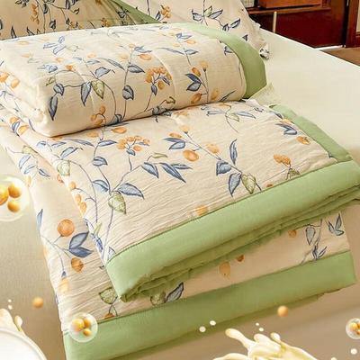 OEING Double-Layer Wrinkled Gauze Soybean Fiber Summer Quilt