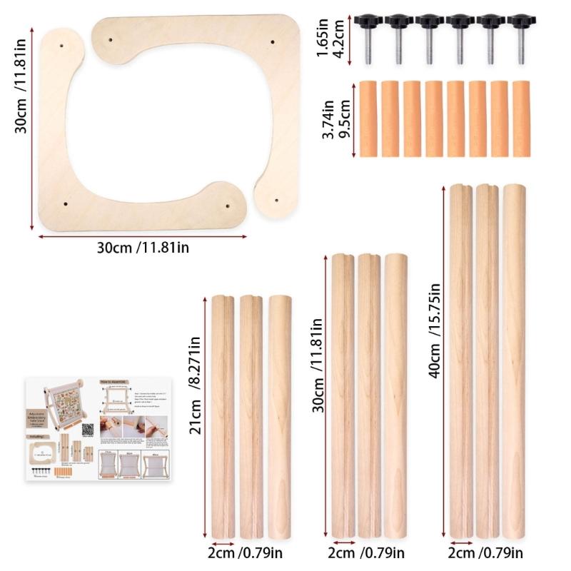 Adjustable Desktop Crosses Stitching Embroidery Frame With Ergonomic and Easy Assembly for Home Crafting