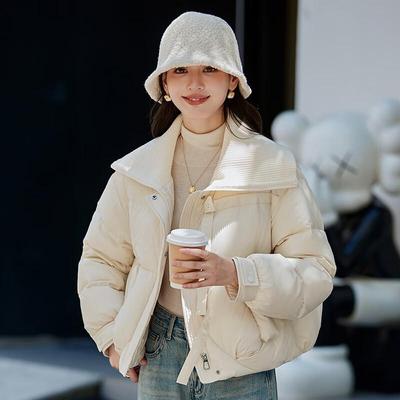 FengXun Women's Loose Fit Short Winter Down Jacket