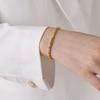 Dainty Link Chain Bracelets for Women Stainless Steel Stacked Bracelet Round Ring Bead Chain Bracelet Jewelry Christmas Gift