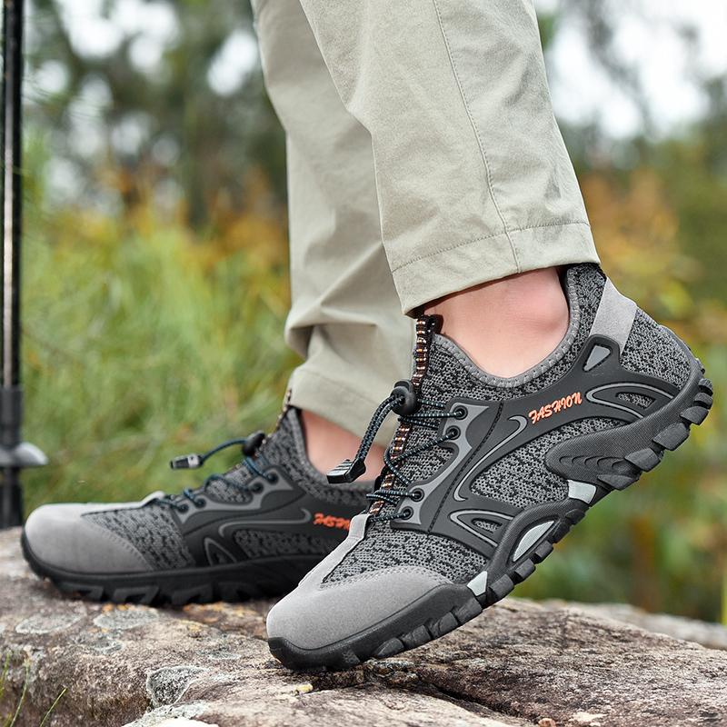 Oddychające buty do wody dla mężczyzn do wspinaczki, wędrówek, buty do chodzenia po rzece, męskie buty outdoorowe do biegania, trampki barefoot