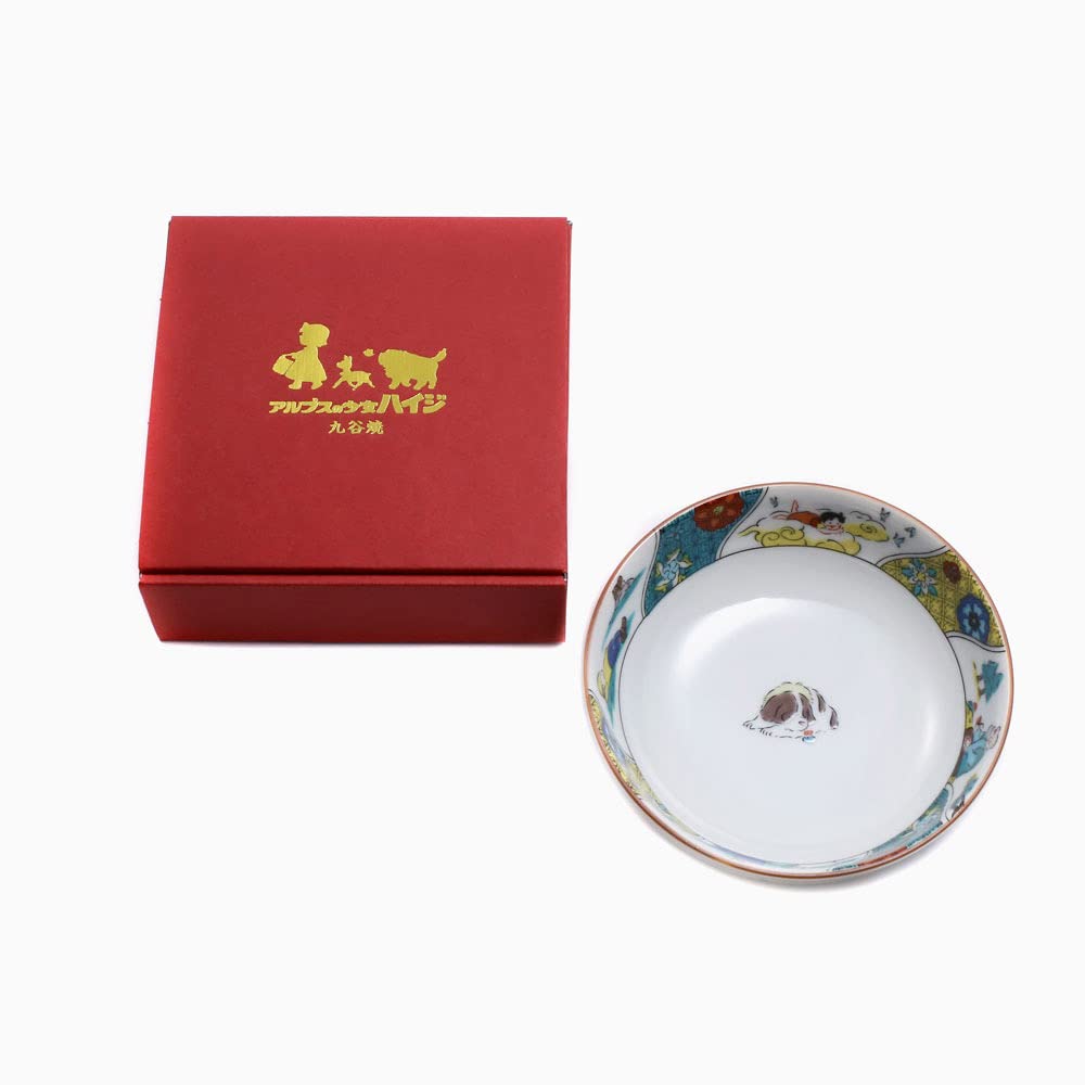 Heidi Kutani Ware kleiner Teller Teller hergestellt in Japan Hokuriku traditionelles Handwerk Heidi das Mädchen aus den Alpen Teller Geschirr Bergleben Jubiläum