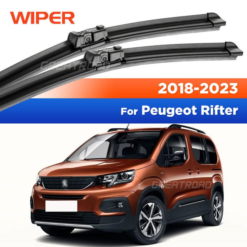 For Peugeot Rifter 2018-     Wiper Front Wiper Blades Windshield Windscreen Window Brush 26"+17"