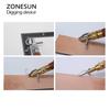 ZONESUN S Edge Beveler 5 In1 Adjustable Leather Edge Stitching Groover Craft Tool Edge Stitching Groover Craft Leather Groover