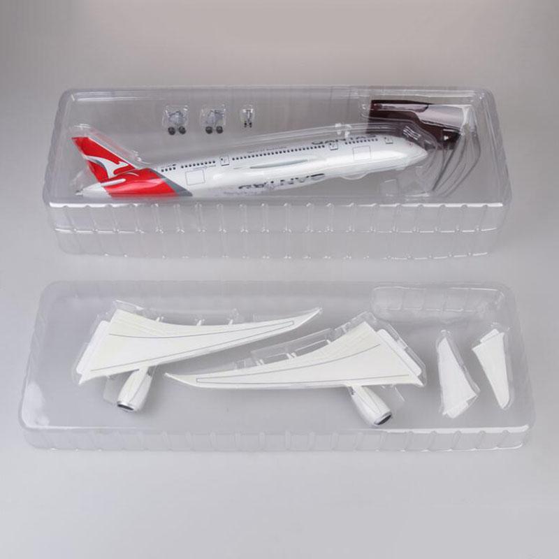 Airbus 380 1/160 Scale 50.5CM Die-cast Plastic Resin Model Aircraft A380 Qantas Airways Aviation Plane Model Airplanes Decoratio
