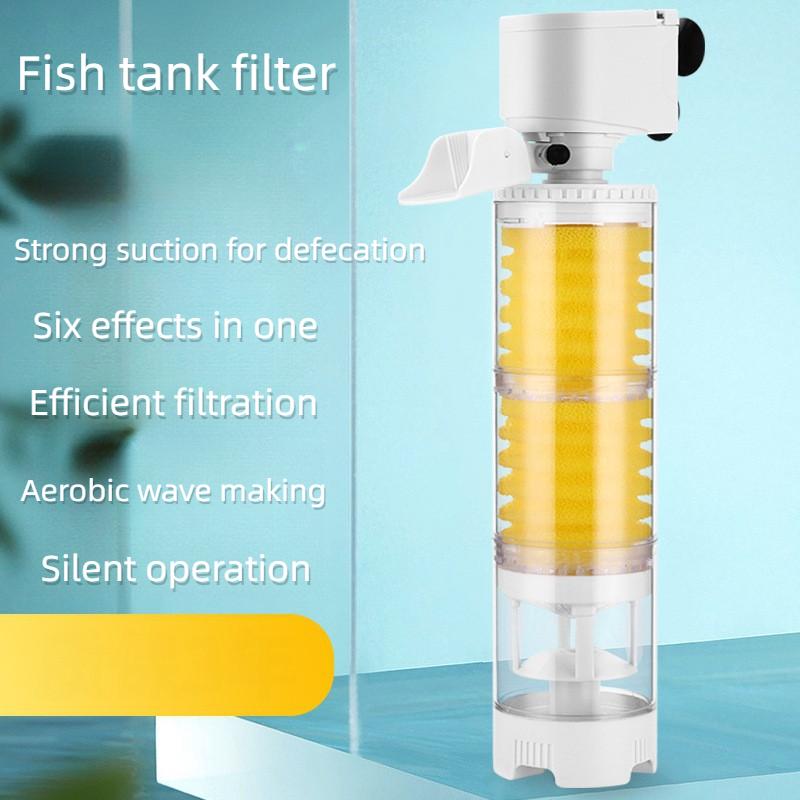 Filtru de acvariu silențios trei într-un echipament de filtrare cu pompă submersibilă încorporată filtru de acvariu