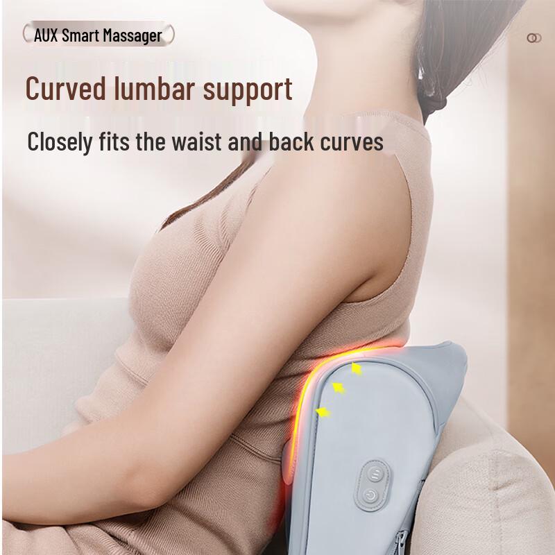 AUX Neck and Back Kneading Massager Pillow CN Plug (adapter Included)