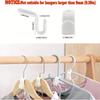 50-Pack Plastic Hanger Connectors, Heavy-Duty Space Saver for Closet & Wardrobe Organization