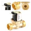 12V G3 4 Brass N C Normally Closed Electric Solenoid Valve 2 Way No Pressure Regulating Valve