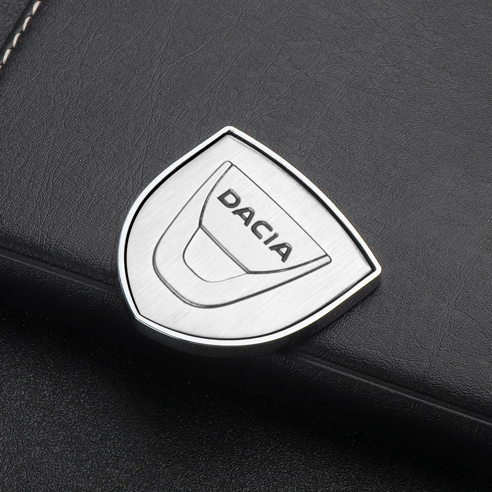 1 PZ Sticker Decorativo per Carrozzeria e Bagagliaio Stile Auto Adesivo Emblema Leone Corona 3D in Metallo per Dacia Duster Logan 3 Mcv Sandero MK2 Stepway