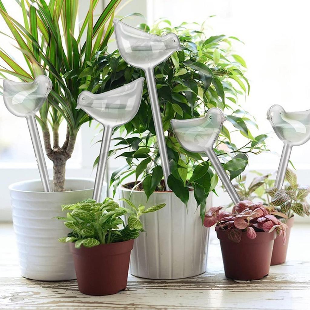 PVC Plastic Bird Plant Watering Globe Dispenser for Indoor Plant Flower Outdoor Houseplant Watering Bulb Dripper