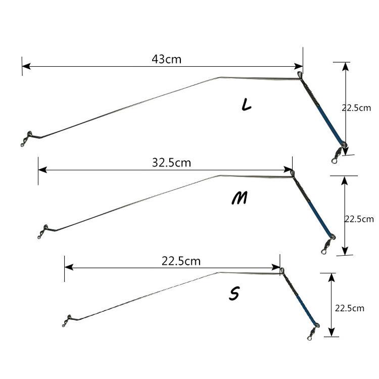 20ks Nerezová drátěná ramena Balance Mořská rybářská návazec Větve s obratlíky 20cm 30cm 40cm 5 objednávek