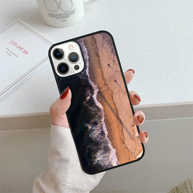 Summer Beach Sunset Sea Phone Case For iPhone 17 Air 14 15 16 13 12 Cover For Apple 14 15 16 Pro Max Plus