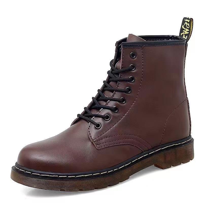 Martin Boots Men's Spring New Fashion Casual Couples Large Size High-top Martin Boots Men's Shoes