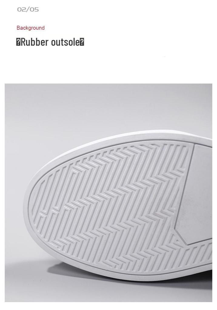 Men's Casual White Round Toe Low-Top Lightweight Sneakers for Spring and Autumn