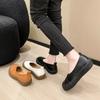 Fashion Slip-on Flat Single Shoes Autumn New Round Toe Shallow Mouth Soft Sole Non-slip Wear-resistant Low-heeled Shoes