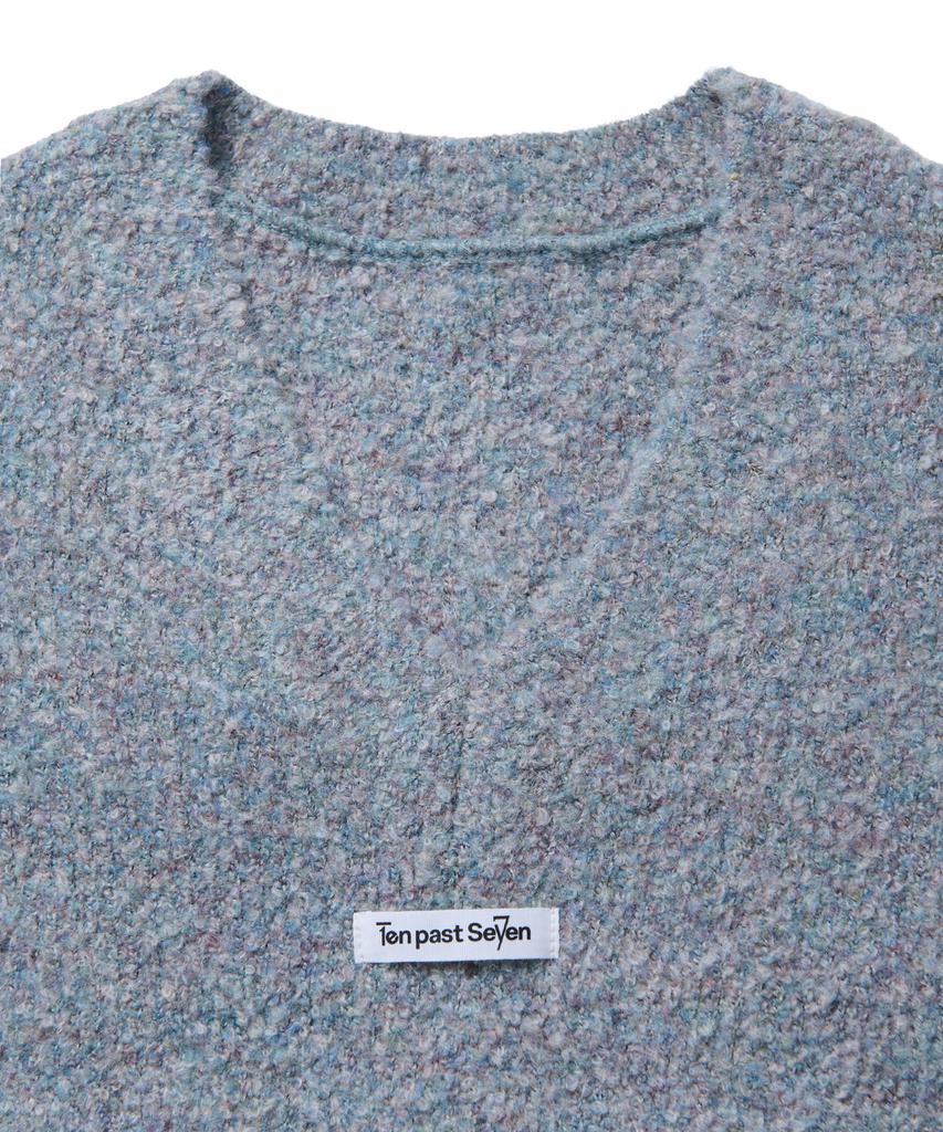 TEN PAST SEVEN Crop Knit Vest - Gray