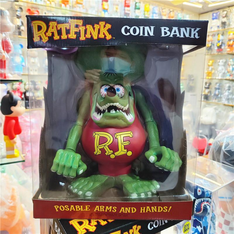 

Уникальная мотоциклетная культура Копилка Rat Fink ПВХ модель для декора бара или кофейни Standard