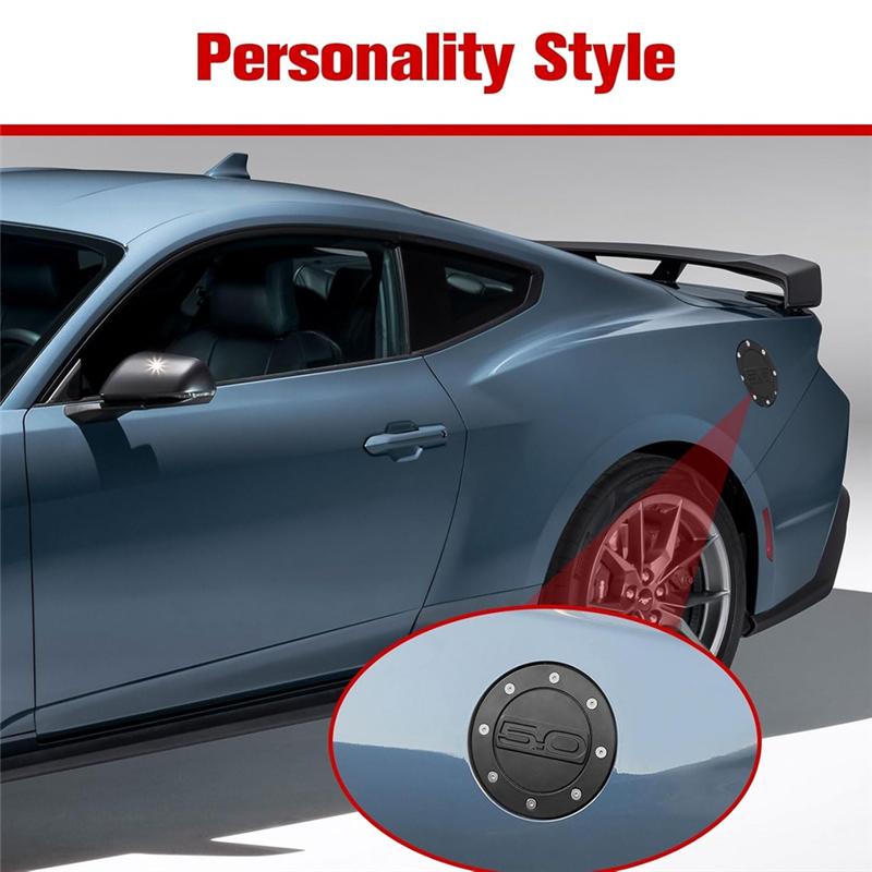 Car Gas Tank Cap Cover Trim Fuel Filler Door For Ford Mustang 2024 2025 Accessories