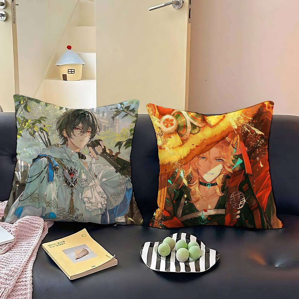 For All T-Time Game Pillow Case Throw Pillow Cover Nordic Vintage Style Cushion Covers Home Living Room Sofa Couch Seat