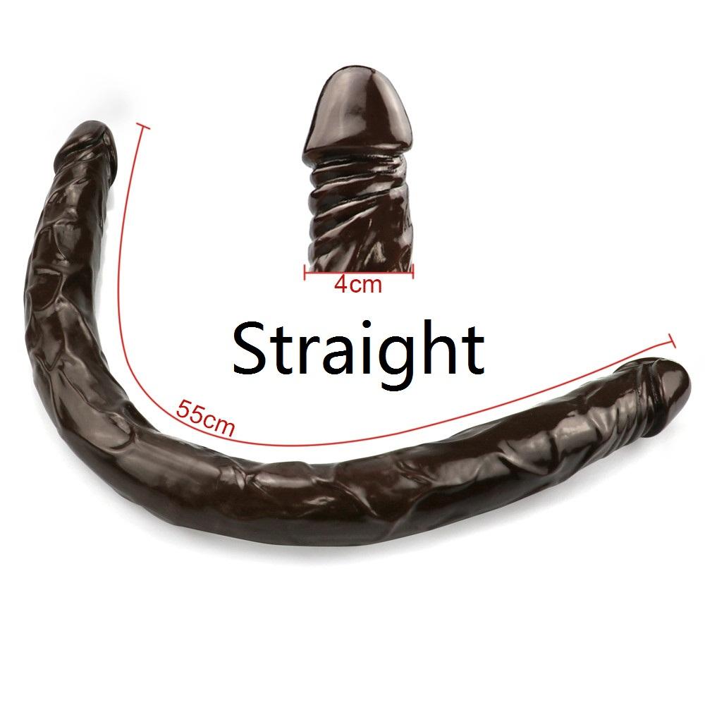 Double Head Dildo RUNYU Long Realistic Dildos Cock Lesbian Vaginal Anal Plug Penis For Women Sex Toys