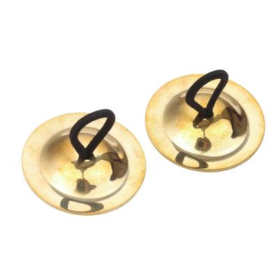 Belly Dancing Gold Finger Cymbals Musical Instrument