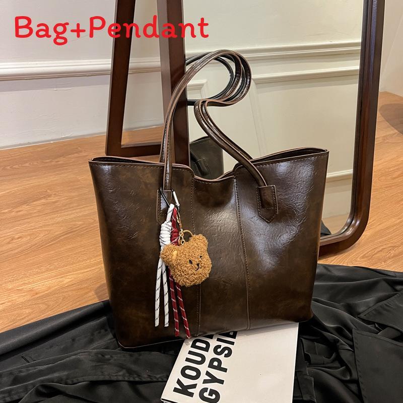 Casual Pu Tote Bag With Top Zipper And Inner Phone Pocket For Women