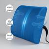 Memory Foam Lumbar Cushion: Detachable Support for Office, Car, or Student Use, Customizable with Logo.