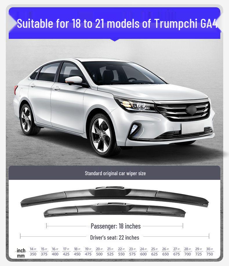 GAC Trumpchi GA4 2018 Rahmenloses Leises Auto Scheibenwischerblatt Streifen