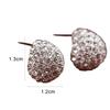 Fashion Women's Korean Style Crescent Moon Rhinestone Shining Stud Earrings
