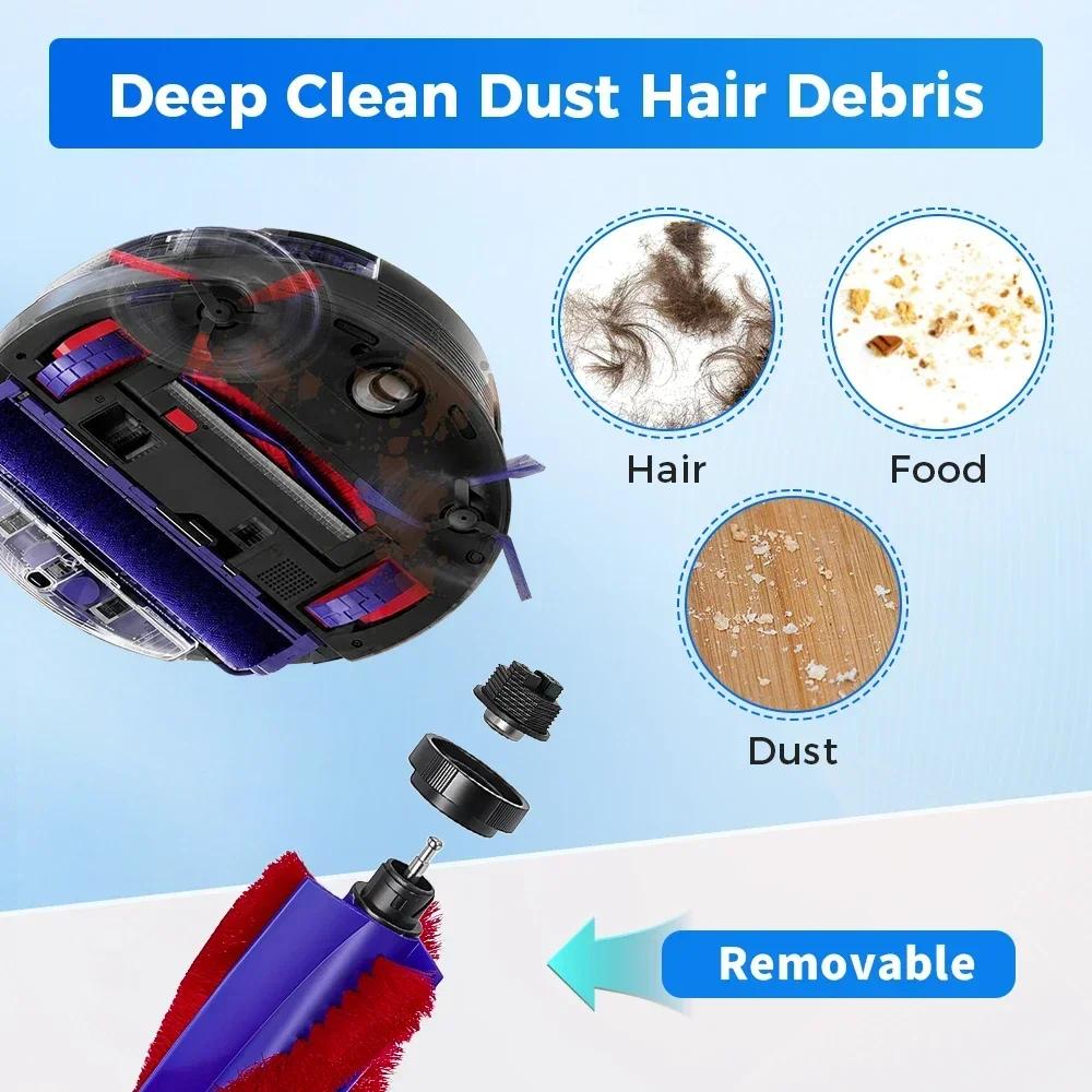 Pro robotický vysavač Dyson Spot+Scrub Ai RB05 B02C N95R Výměnné díly: Válečkový mop, Hlavní kartáč, Boční kartáč, HEPA filtr