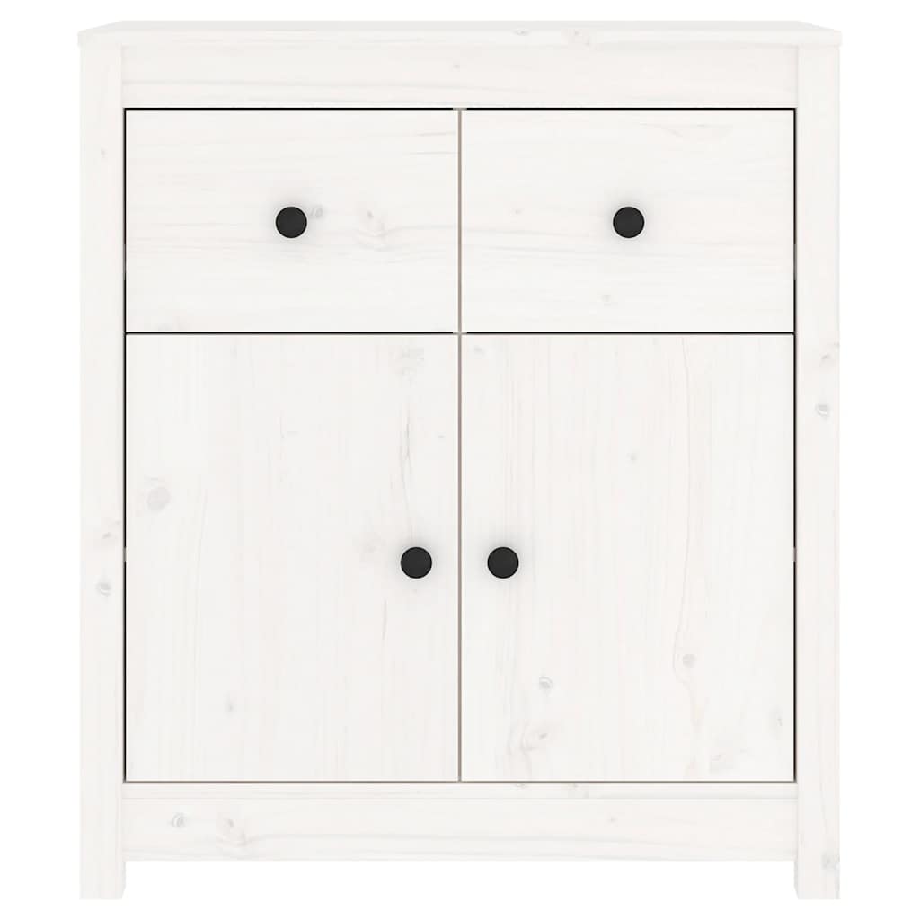 Vidaxl Armario, Blanco, 70x35x80 Cm, Madera Maciza de Pino
