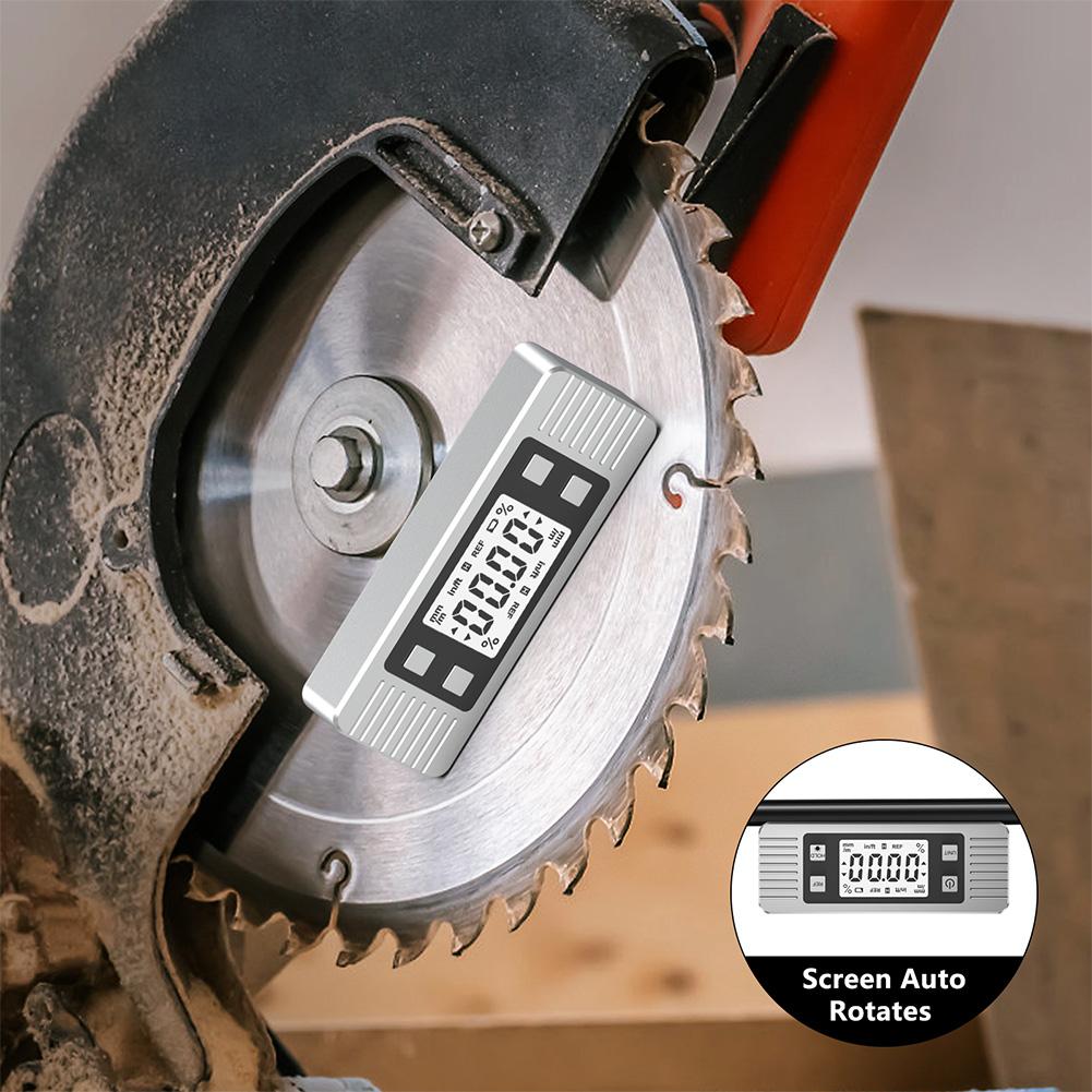 Digital Protractor Magnetic Inclinometer 360 Degree Electronic Level Angle Gauge for Construction Woodworking and Machinery