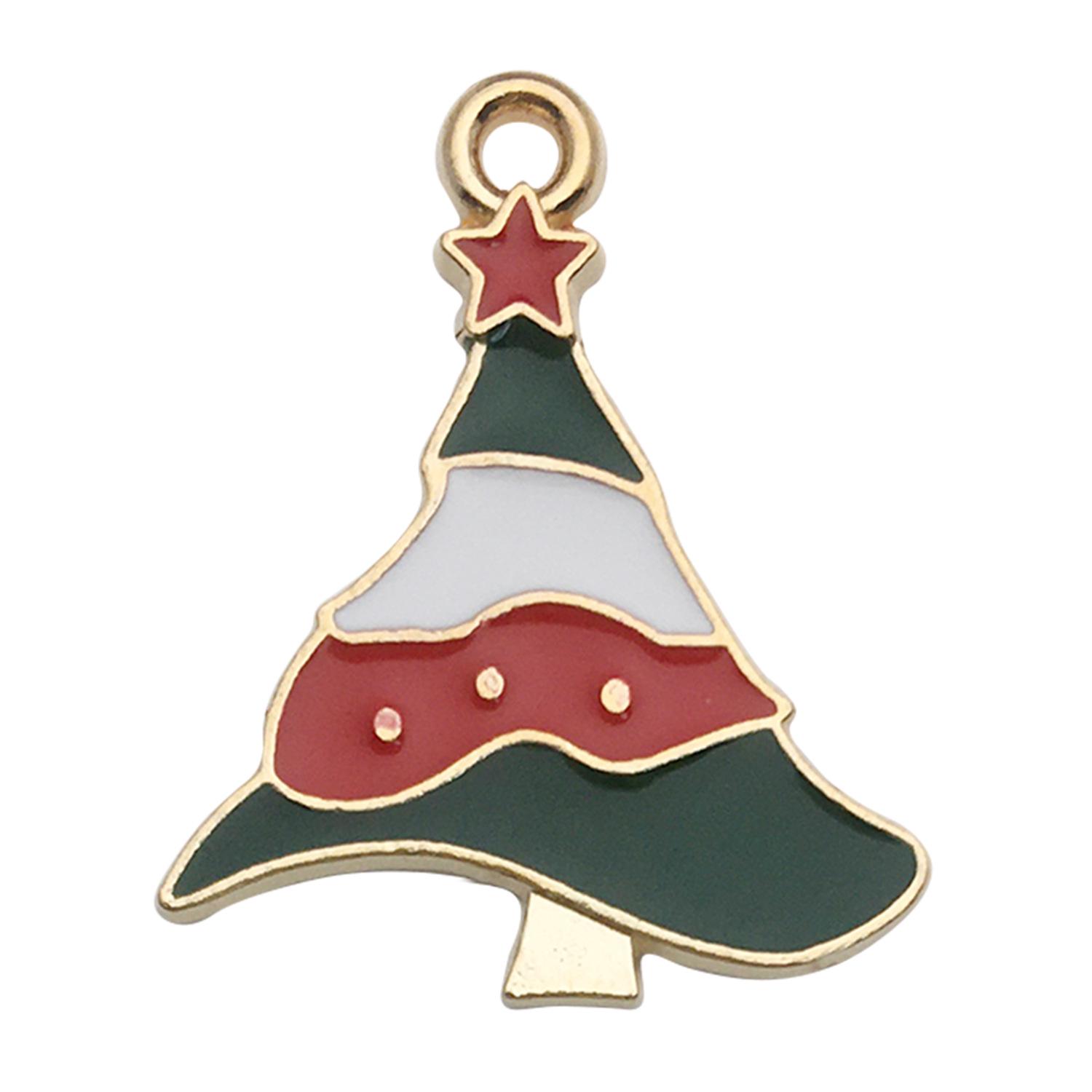 

Набір з 50 різдвяних підвісок з масляною краплею: Милий Санта, Сніговик, Дерево DIY Ювелірні Аксесуари Oil dripping Christmas