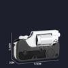 Life Car Ghost Switch-Gun Folding Alloy Left Wheel Metal Model Gun Wheel Simulation Toy Soft Bullet Gun with Plastic Bullets