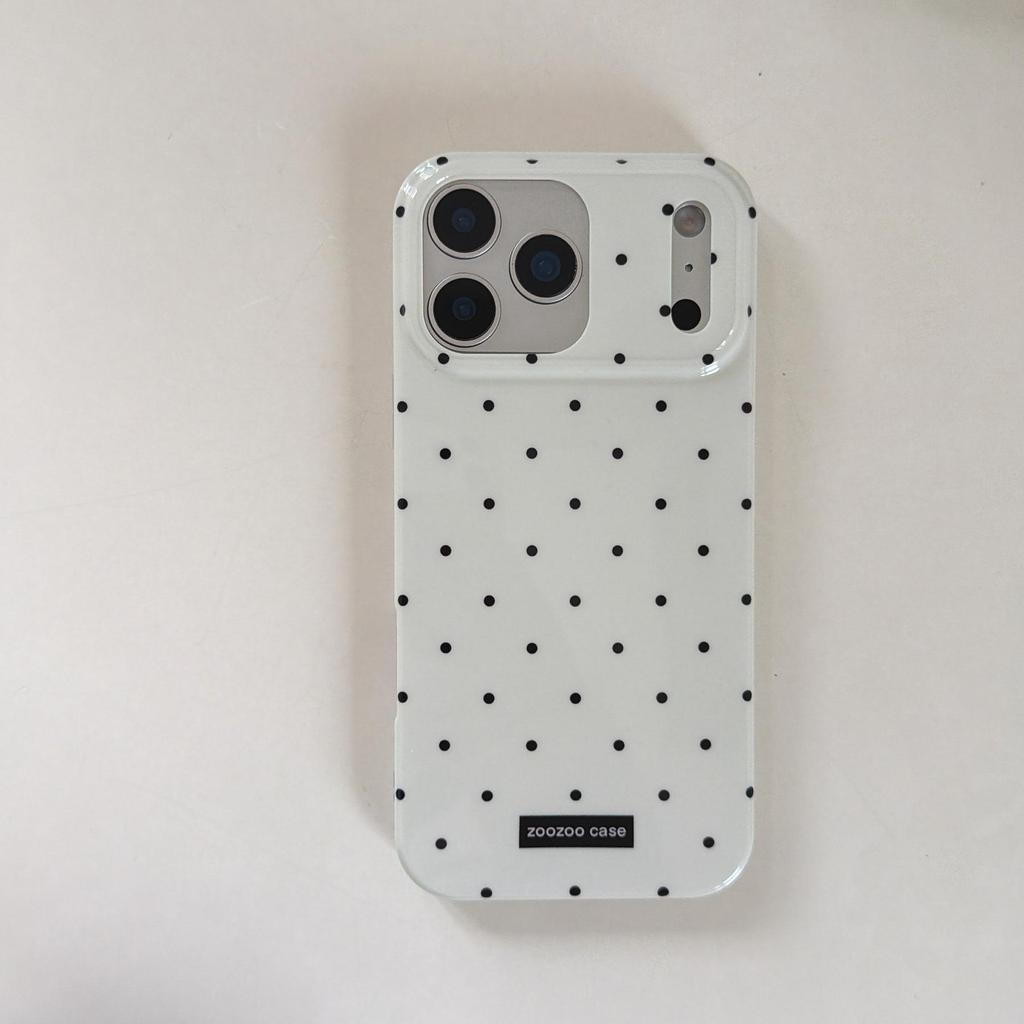 Polka Dot Soft Shell Case for iPhone 16 Pro/17 Pro Max