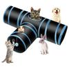 Collapsible Cat Tunnel for Indoor Use, Portable Design for Easy Transport, Keep Your Pet Active with Multi-Tunnel Play System, Interactive Fun