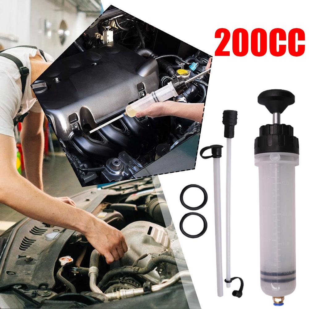 200cc Car Oil Fluid Extractor Set Fluid Pump Extractor Filling Syringe Bottle Universal Oil Coolant Truck Motorcycle Car Supplie