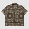 UMBRO Seersucker Paisley Short Sleeve Shirt Brown Ur221Cjk62
