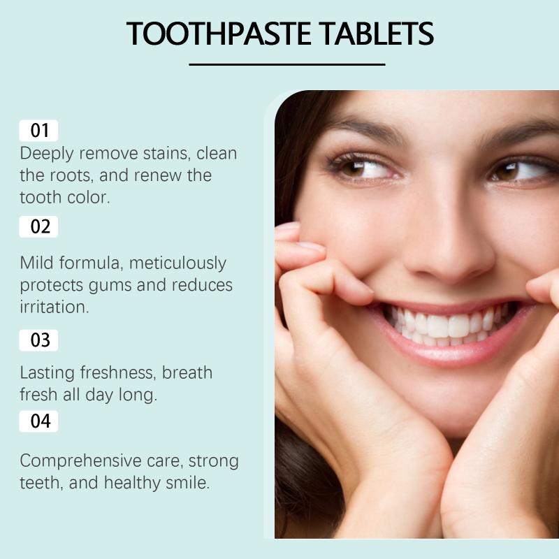 Таблетки для чистки зубов Oralhoe, для глубокой очистки зубов, ухода за полостью рта, удаления желтизны и налета, портативные таблетки для чистки зубов one size