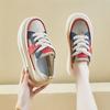 Fashion 2025 Hot Sale Ladies Shoes Lace-up Women's Vulcanize Shoes Fashion Color Matching Mesh Best Seller Comfortable Casual Shoes