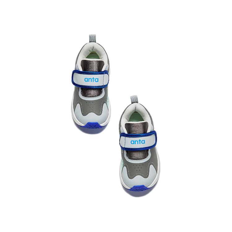 Anta Fashion Classic Baby Walking Shoes Baby Shoes Gray Blue A12430051-3
