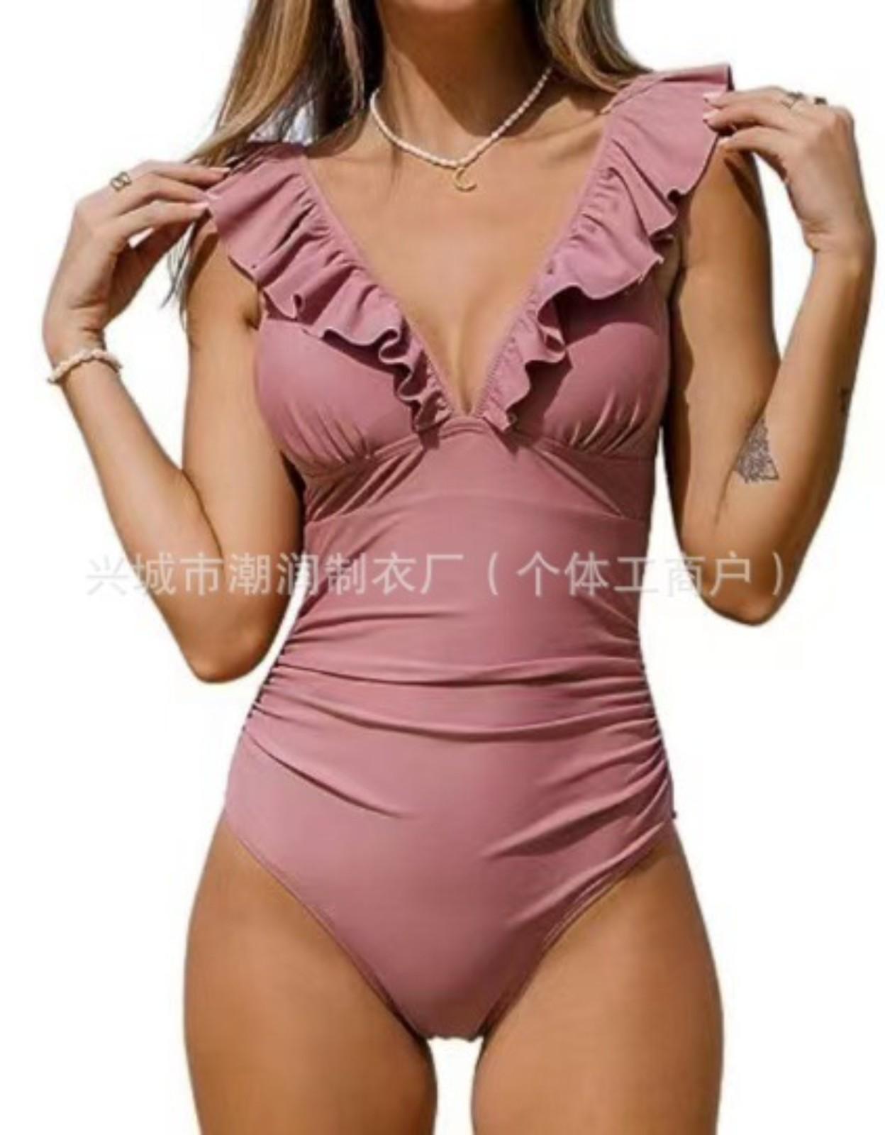 

Женский слитный купальник с глубоким V-образным вырезом, сексуальный купальник на завязках с открытой спиной XL