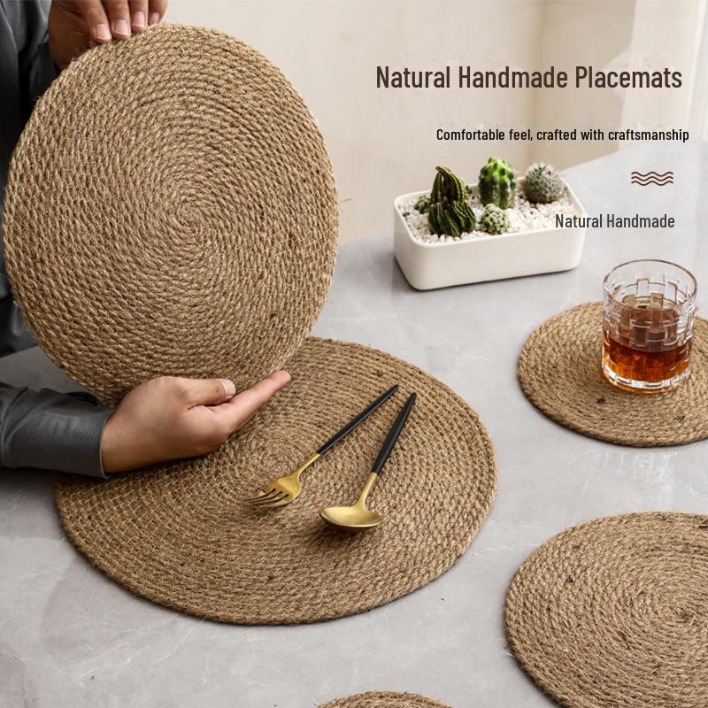 

Японская льняно-хлопковая изоляционная подставка под стол - Защищающая от ожогов скандинавская подставка и подкладка под миску 11CM